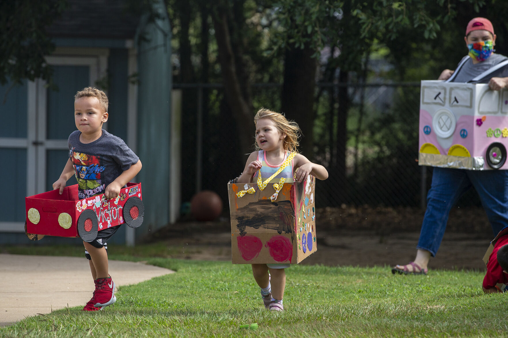 Preschool box car race